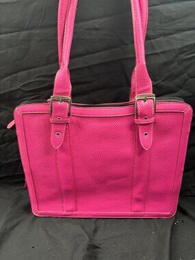 Around the Block faux leather laptop tote/bag